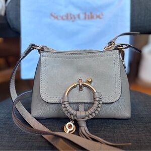 See by Chloé Mini Joan Bag in Taupe/Grey